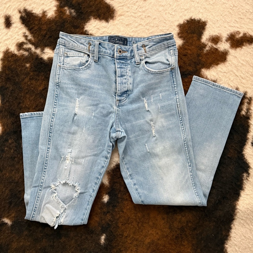 Light Blue Lucky Distressed Jeans